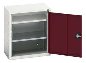 16929002.** verso economy cupboard with 2 shelves. WxDxH: 525x350x600mm. RAL 7035/5010 or selected